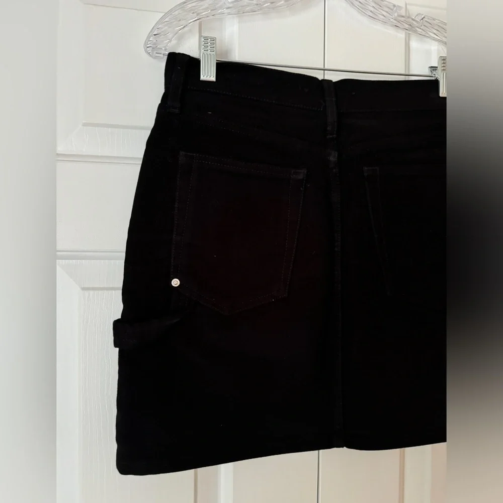 Helmut Lang Satin Hem A-Line Skirt | Minimalist Designer Workwear